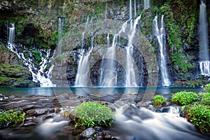 Picturesque waterfall