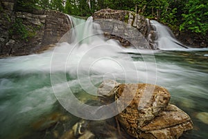 Picturesque waterfall in Norway