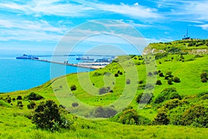 Picturesque White Cliffs of Dover English Channel view