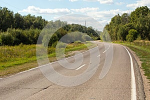 Picturesque winding road,