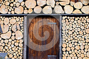 picturesque woodpile, more for decoration