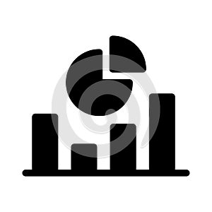 Pie chart chart setting bfood cream pack vector thin line icon