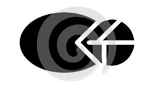 Pie Chart Data Icon: Analytics, Statistics, Business Reporting, vector design Generative AI