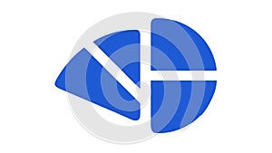 Pie chart data visualization analysis icon , vector design Generative AI