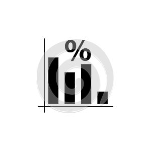 Pie Chart Flat Vector Icon