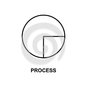 pie chart icon. Element of simple web icon with name for mobile concept and web apps. Thin line pie chart icon can be used for web
