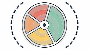 Pie Chart Infographic, Data Analysis and Statistics, vector design Generative AI