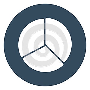 Pie chart Isolated Vector icon which can easily modify or edit