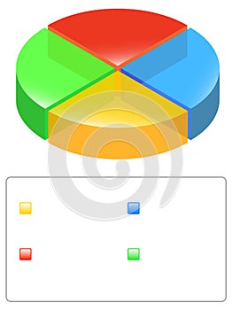 Pie chart with legend photo