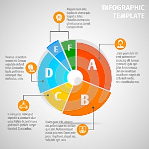 Pie chart meeting infographic