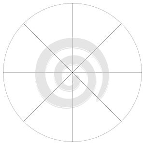 Pie chart, Pie graph, circular, circle diagram from series with 2 to 65 segments, portions. Ratio concept infographic,