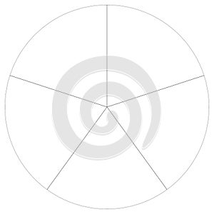 Pie chart, Pie graph, circular, circle diagram from series with 2 to 65 segments, portions. Ratio concept infographic,