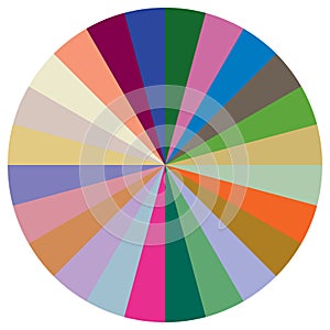 Pie chart, Pie graph, circular, circle diagram from series with 2 to 65 segments, portions. Ratio concept infographic,