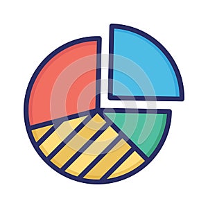Pie chart, pie graph, graph, report fully editable vector icons