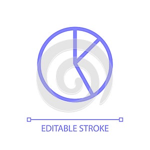Pie chart pixel perfect color linear ui icon
