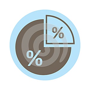 pie chart. Vector illustration decorative design
