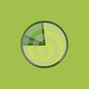 Pie chart. Vector illustration decorative design