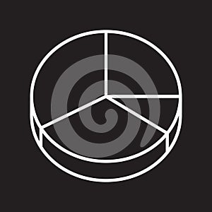 pie chart. Vector illustration decorative design