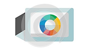 Pie Chart with Visual Data Breakdown for Clear Analysis, vector design Generative AI