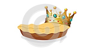 Pie with crown