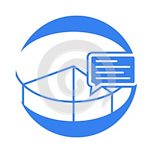 Pie graph glyph background vector icon which can easily modify or edit
