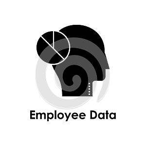 pie, head, employee data icon. Element of business icon for mobile concept and web apps. Detailed pie, head, employee data icon