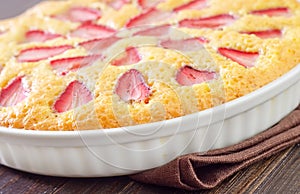 Pie with strawberry