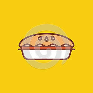 Piecake. Vector illustration decorative design