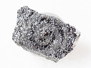 piece of Amphibolite stone on white photo