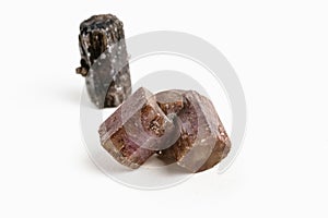 Piece of aragonite, brown mineral