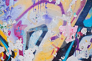 Piece of the Berlin wall graffiti