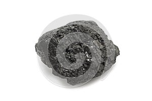 A piece of black coal