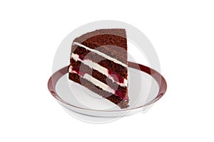 Piece of black forest cake