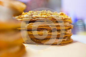 Piece of cake bokeh background