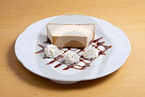 Piece of cheese cake