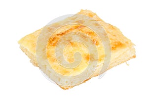 Piece of cheese pie