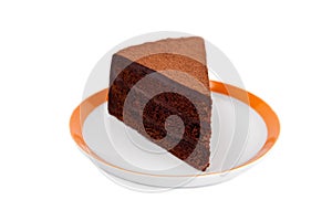 Piece of chocolate cake