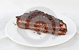 Piece of chocolate cake