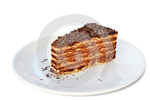 Piece of chocolate cake