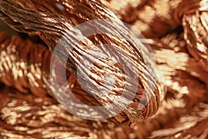 Piece of copper wire, waste, scrap metal