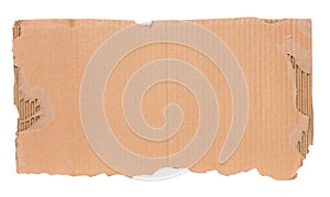 Piece of corrugated cardboard