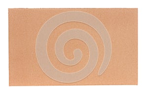 Piece of corrugated cardboard