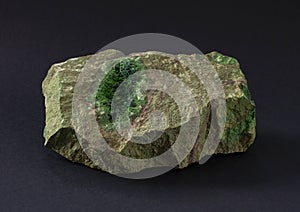 Piece of Cuprosklodowskite mineral from Katanga Zaire.