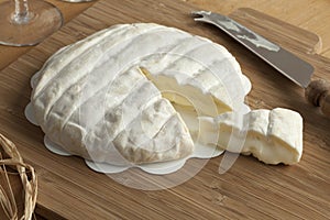 Piece of Italian Tuma dla Paja cheese photo