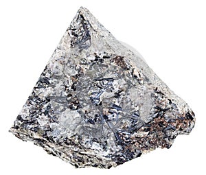 Piece of lujaurite rock isolated photo