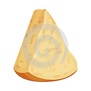 Piece of Parmesan Cheese, Fresh Dairy Product Vector Illustration