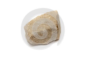 Piece of porous stone of light beige color