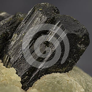 Piece of Prehnite mineral. Inosilicate of calcium and aluminium