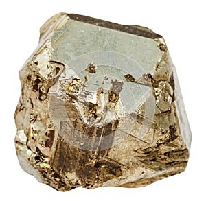 Piece of pyrite stone isolated