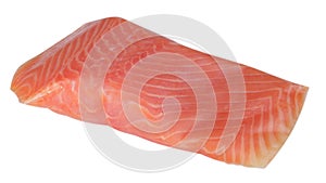 Piece of red fish fillet isolated